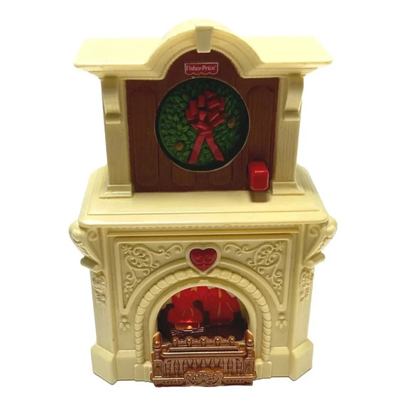 Fisher Price Loving  Family Doll Furniture Lot 2 Musical Fireplace and Stairs - Picture 2 of 8